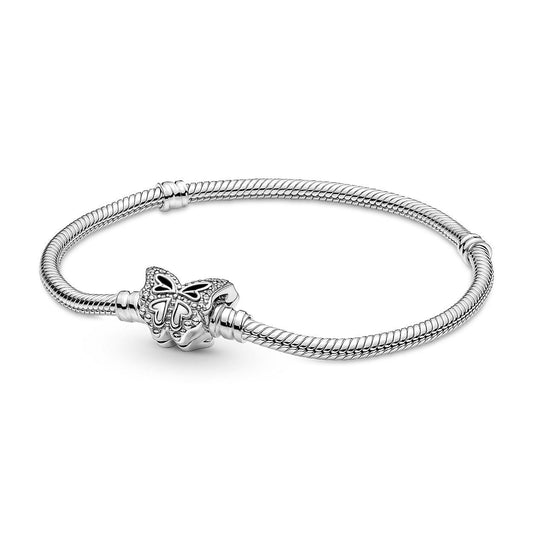 Pandora Moments - Zilveren Snake Armband Vlindersluiting 20cm - 590782C01