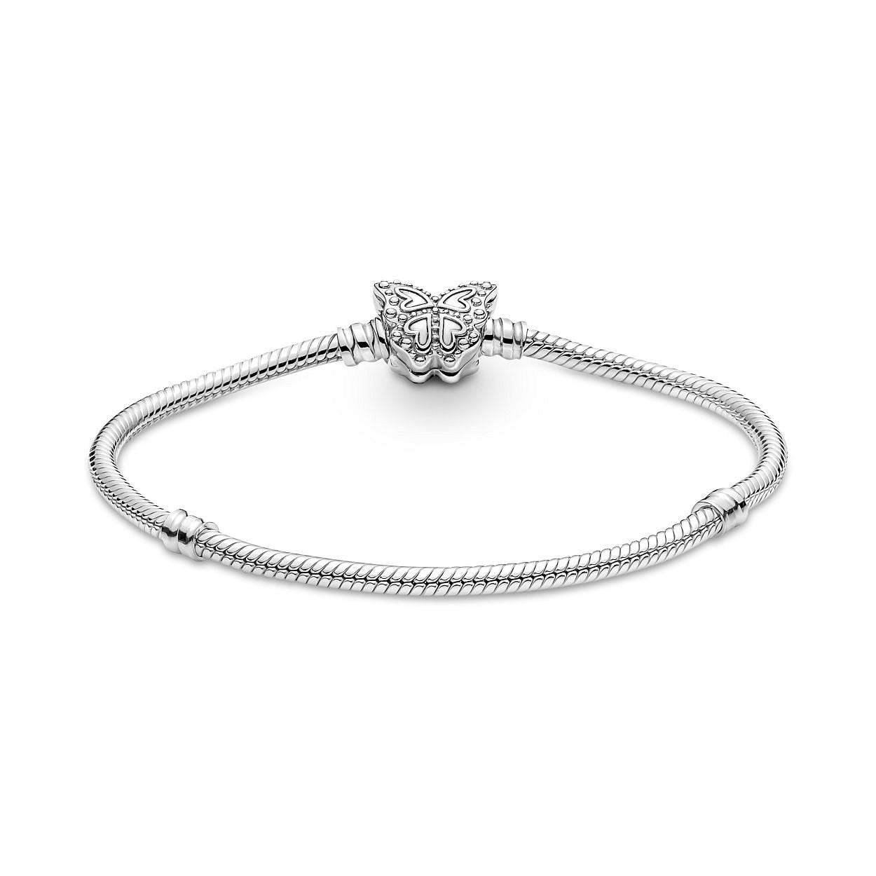 Pandora Moments - Zilveren Snake Armband Vlindersluiting 20cm - 590782C01