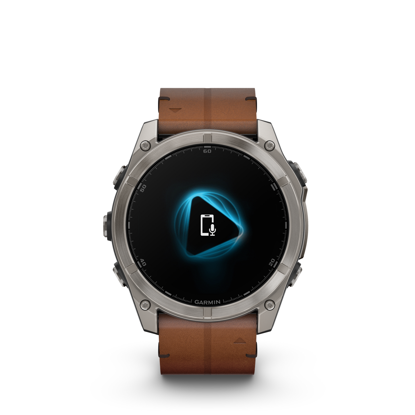 1a30ccff975ca592a425affe1c684623169070d6_Fenix8_51_HR_Titanium_Leather_Front_0014_fenix8_voice_assistant_still.png