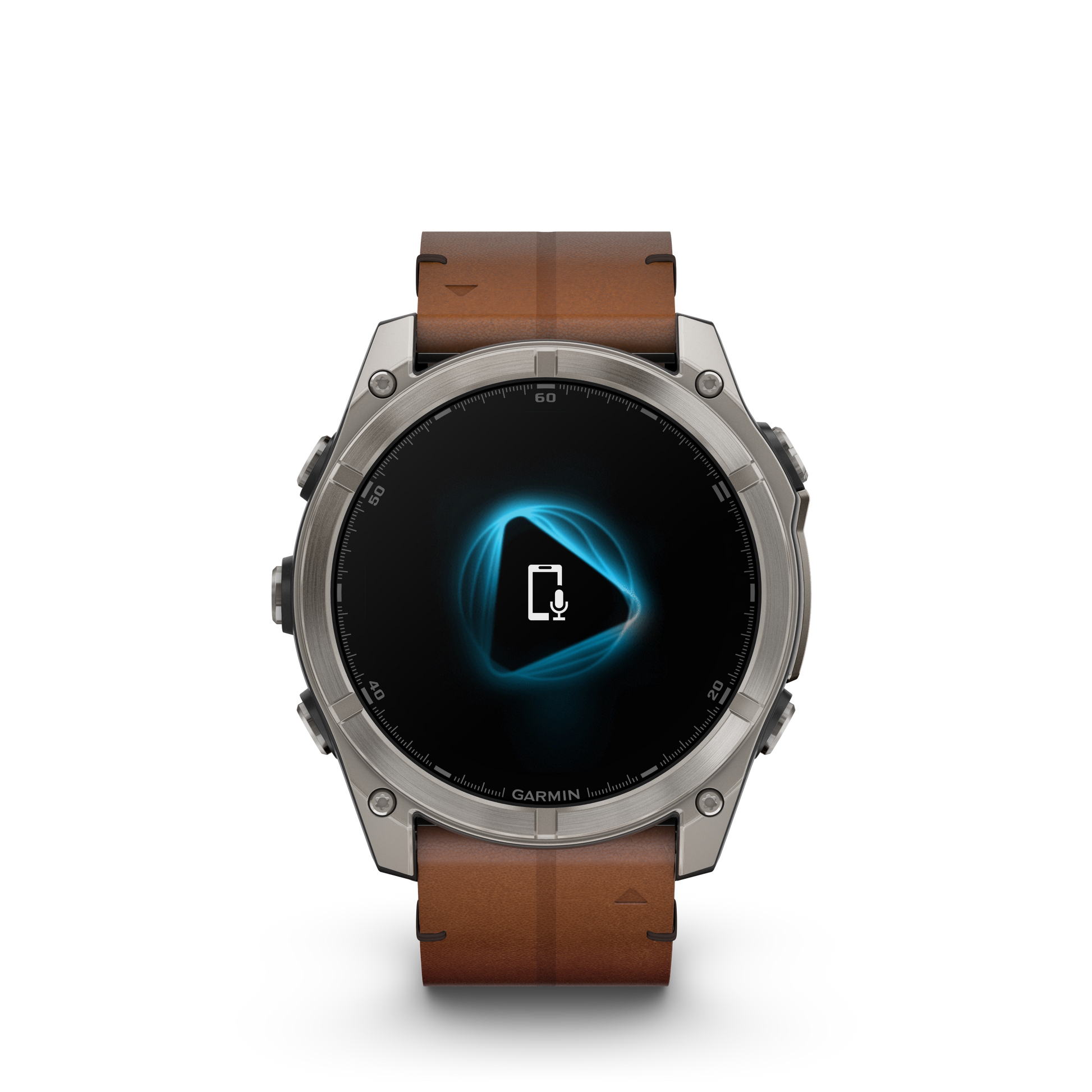 1a30ccff975ca592a425affe1c684623169070d6_Fenix8_51_HR_Titanium_Leather_Front_0014_fenix8_voice_assistant_still.png