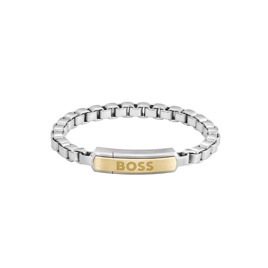 BOSS Sieraden Heren SARKIS A Collectie Hanger Ketting - 1580371, Eén maat, Roestvrij staal, Geen edelsteen BOSS Sieraden Heren SARKIS A Collectie Hanger Ketting - 1580371, Eén maat, Roestvrij staal, Geen edelsteen