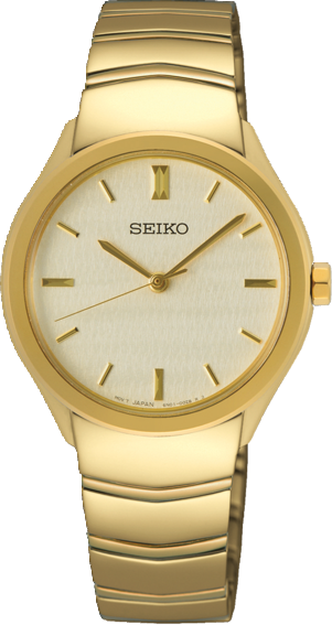 SEIKO Goudkleurige Dameshorloge SUR552P1